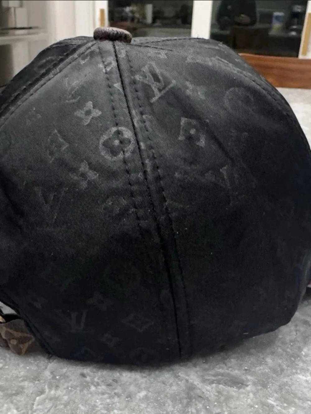 Louis Vuitton LV Monogram Get Ready Baseball Cap Hat Black  And Brown 2 Tone - Picture 4 of 12